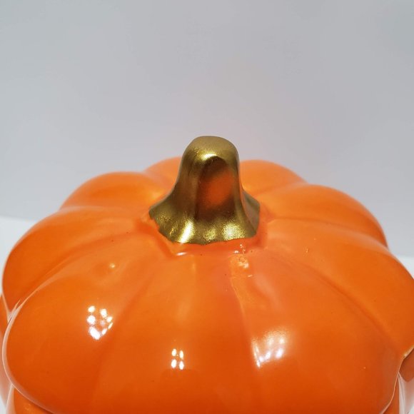 Pumpkin Trinket Box, Ceramic Pumpkin, Fall Decor, Autumn Decor, Orange Pumpkin - Picture 6 of 6